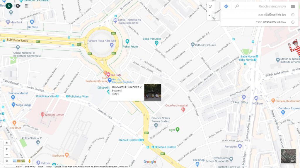 מפה מיקום דירה יניב
